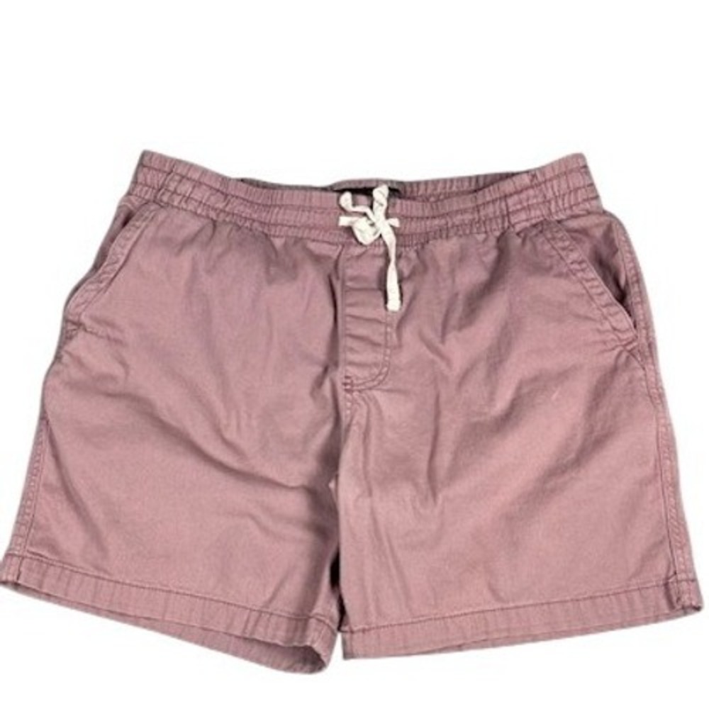 Plugg Unleashed Since 1983 Men XL 38 Dusty Rose Mauve Cargo Shorts Elastic Waist